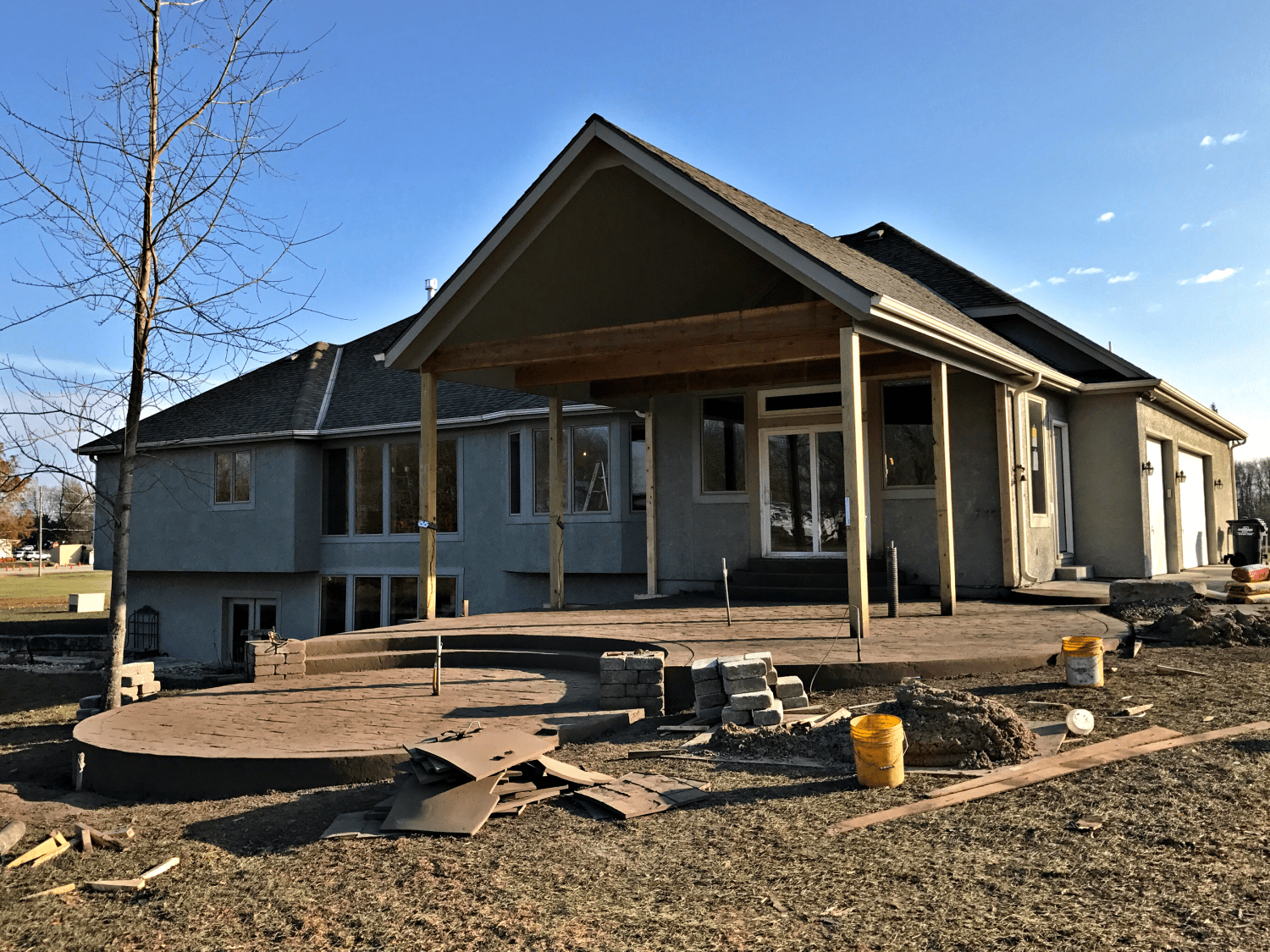 Backyard Makeover - During Construction