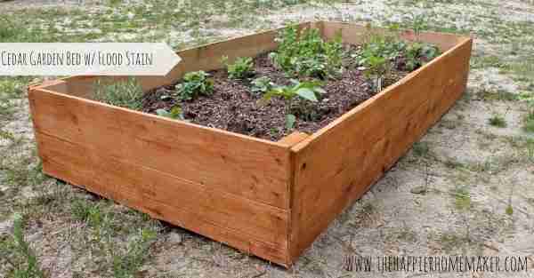 cedar raise garden bed