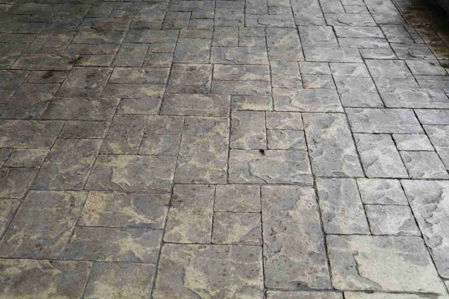 stamped concrete patio