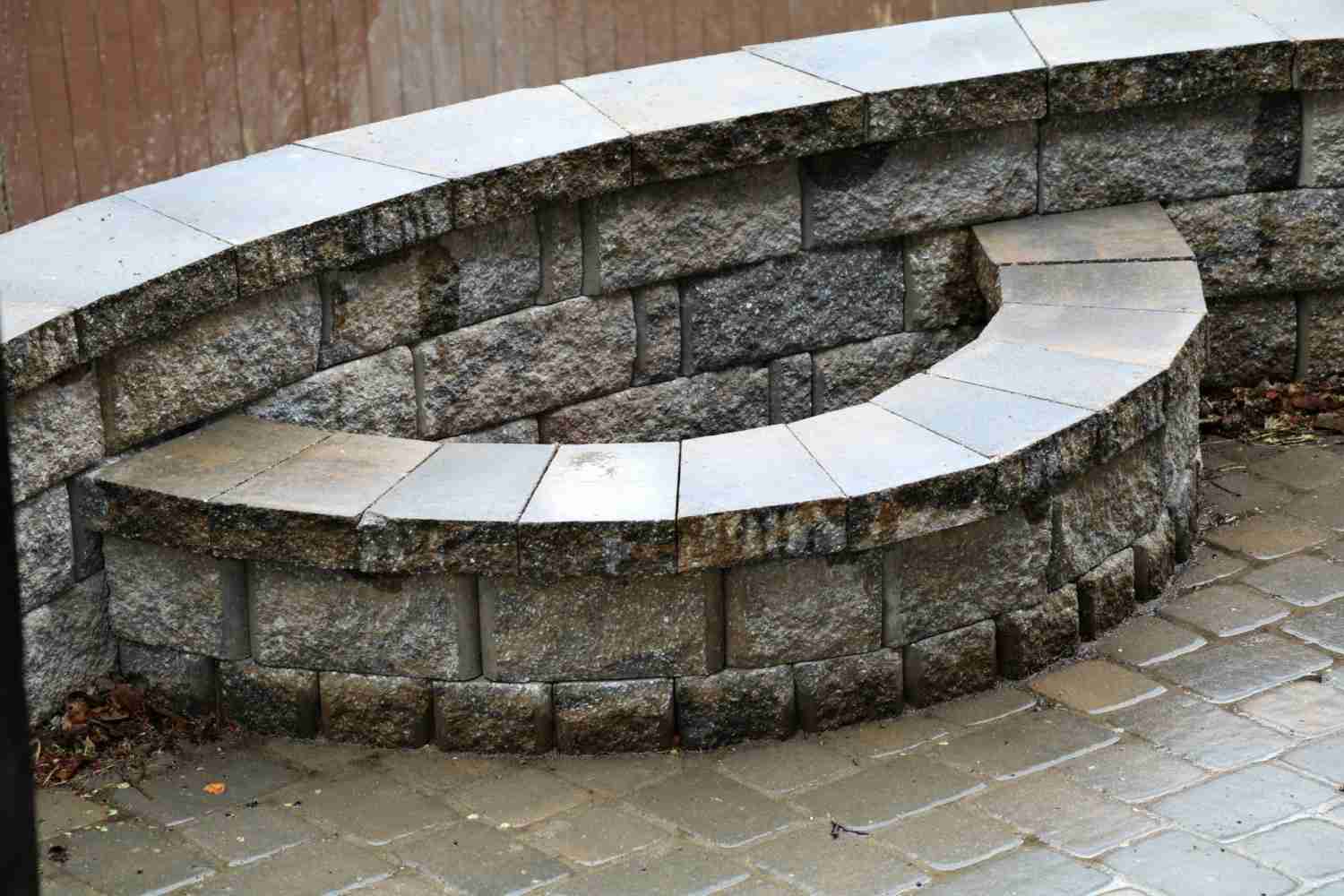 semi-circular fire pit