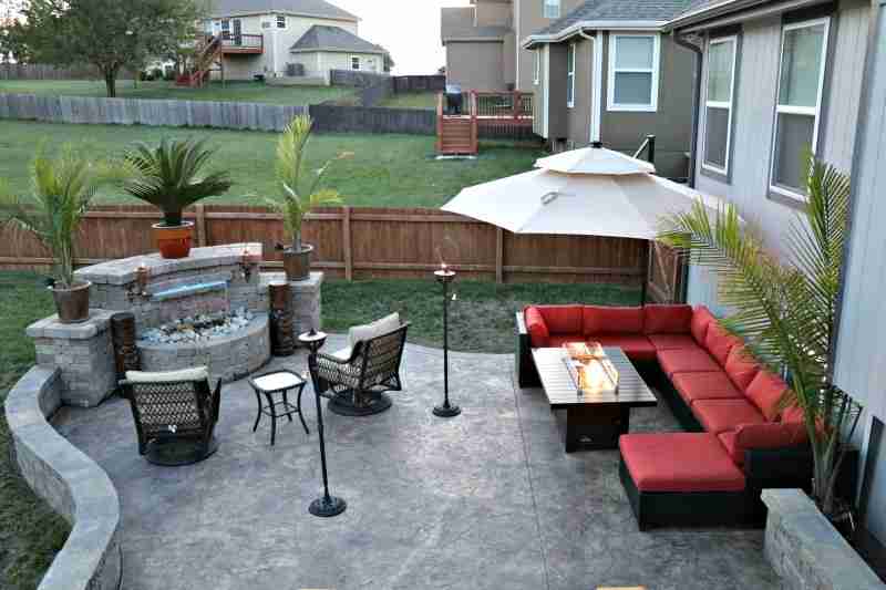 Hardscape project and outdoor living