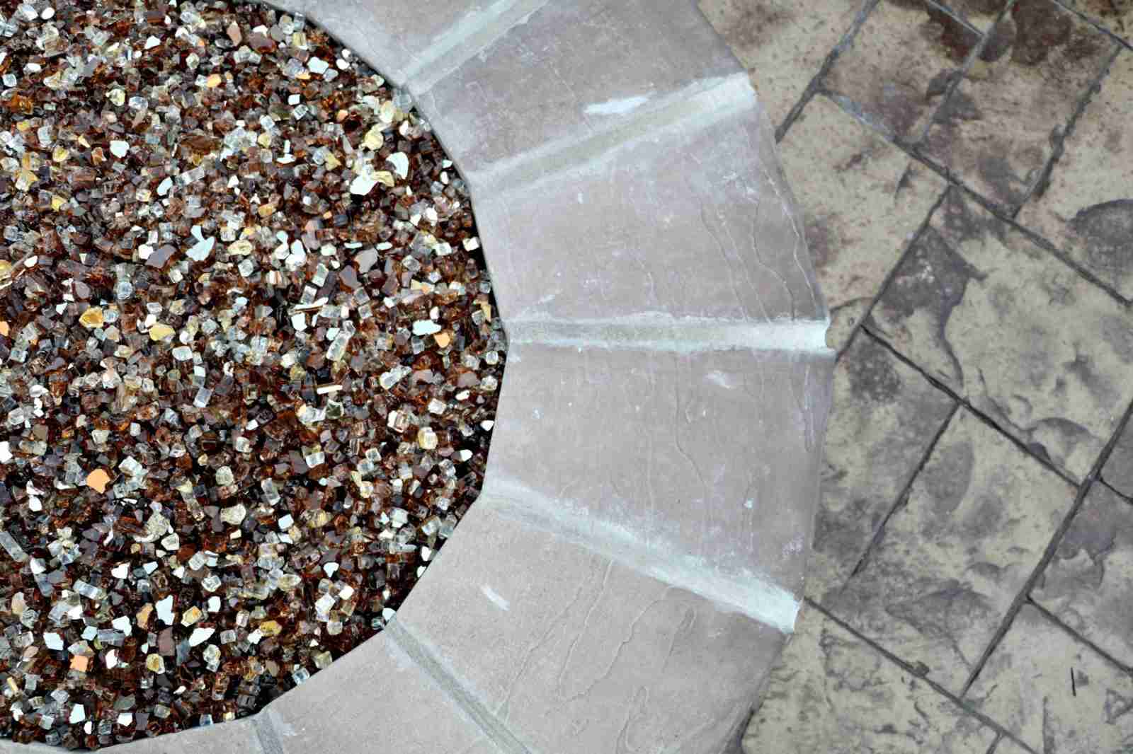 stained glass gas fire pit