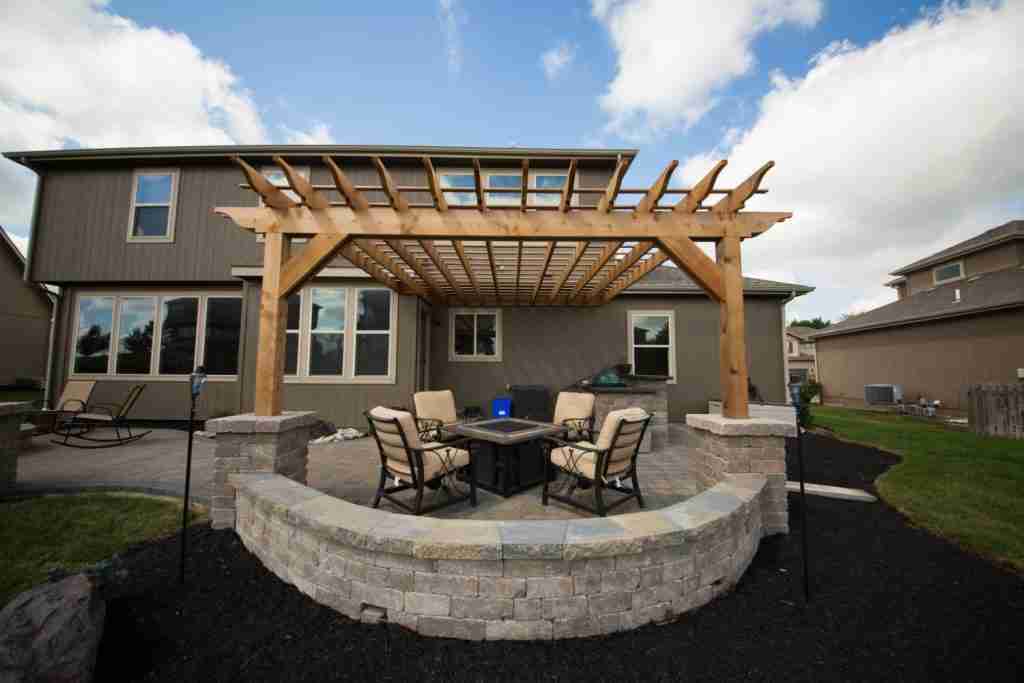 custom cedar pergola