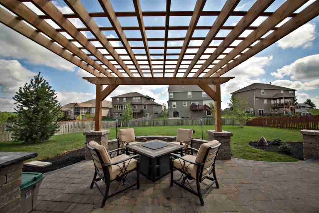custom cedar pergola
