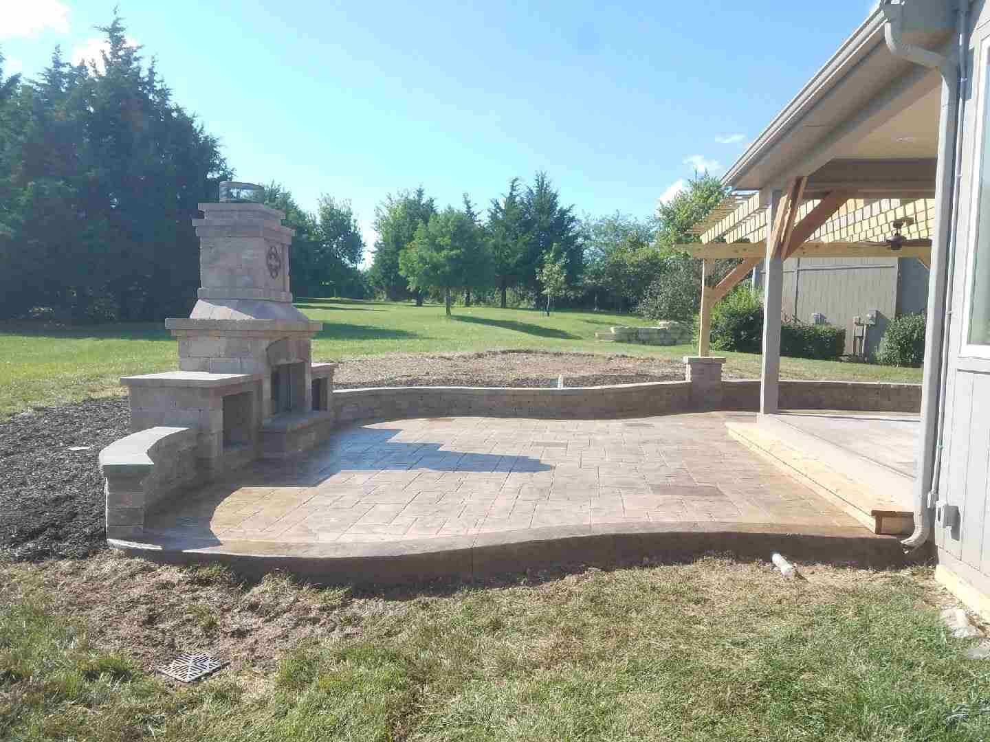 beautiful new outdoor living space