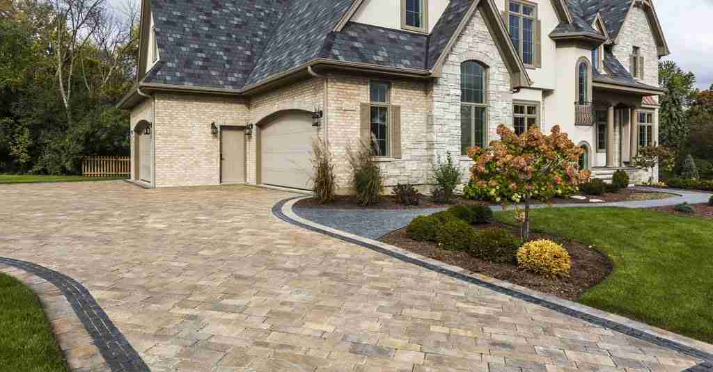 Pavers in driveway