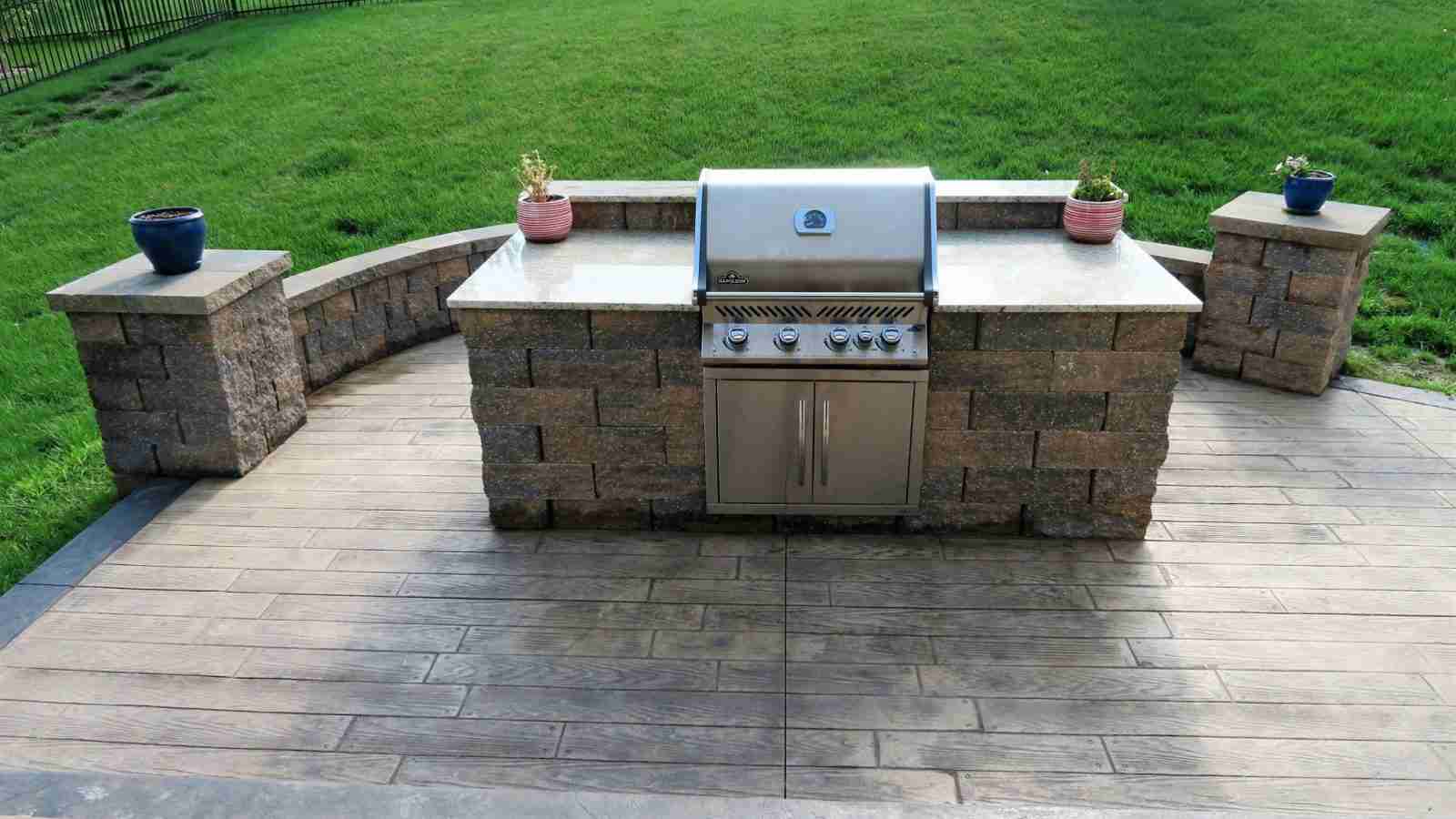 granite grill station front view