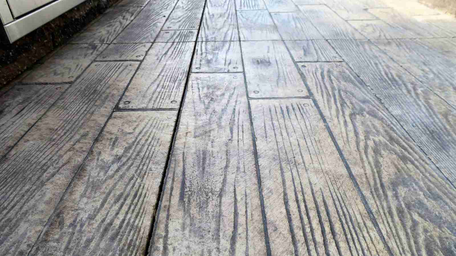 stamped concrete patio