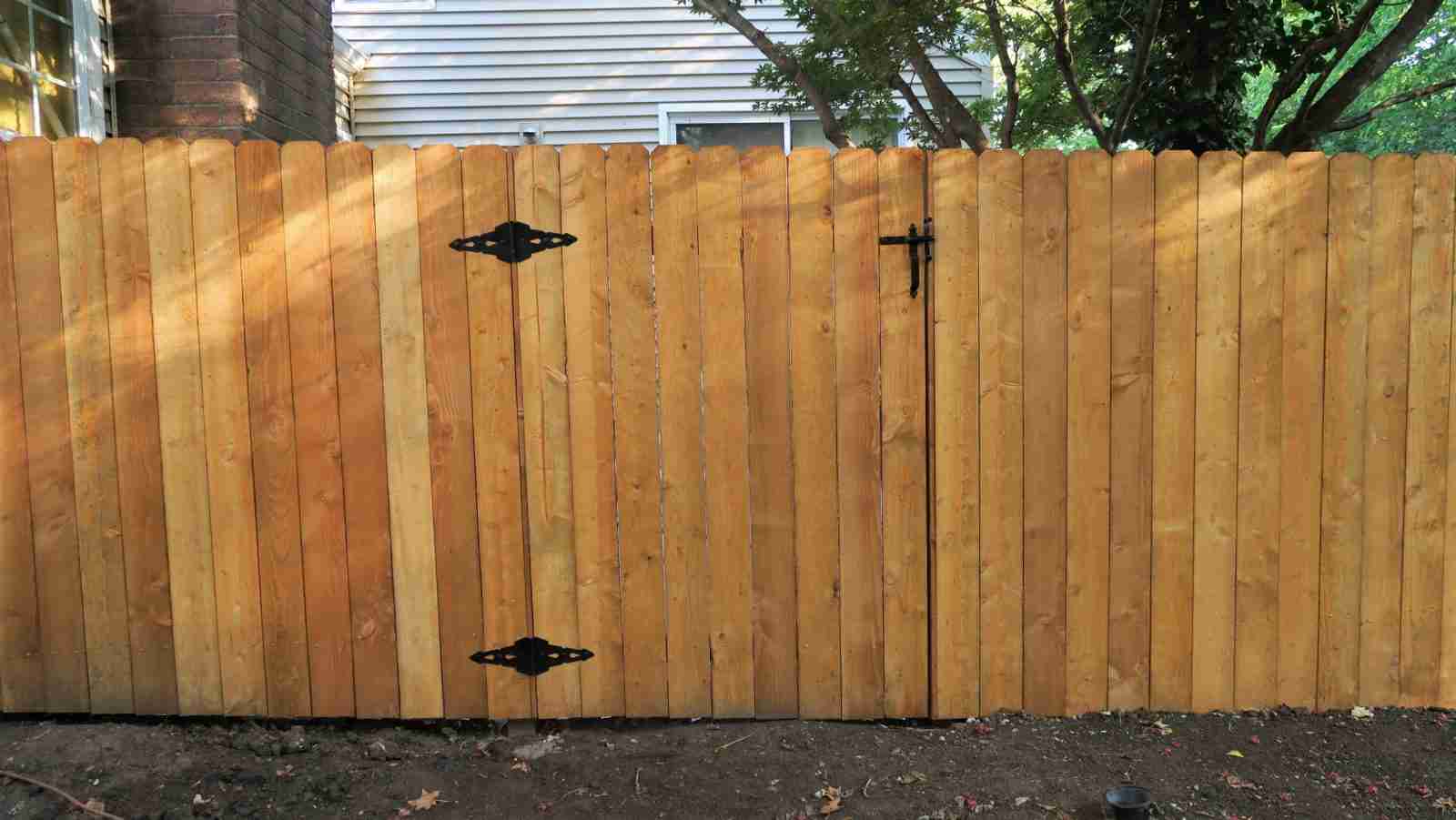 new fence installed