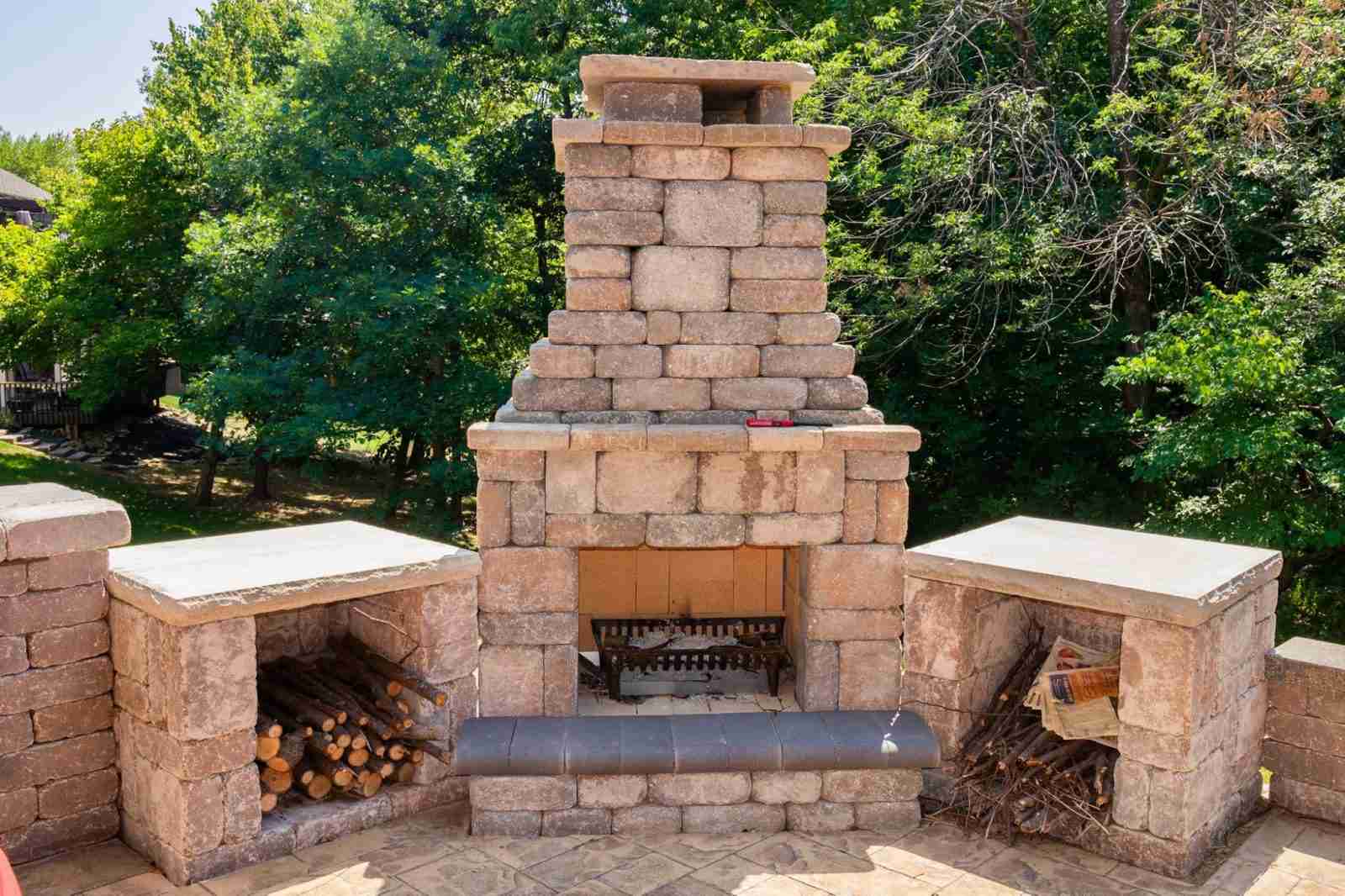 kansas city outdoor fireplace