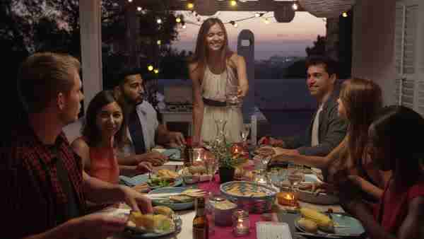 family dinner setting