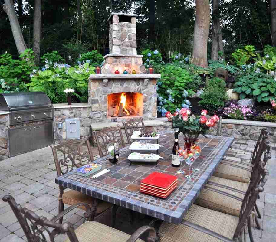 fire-pit seating area