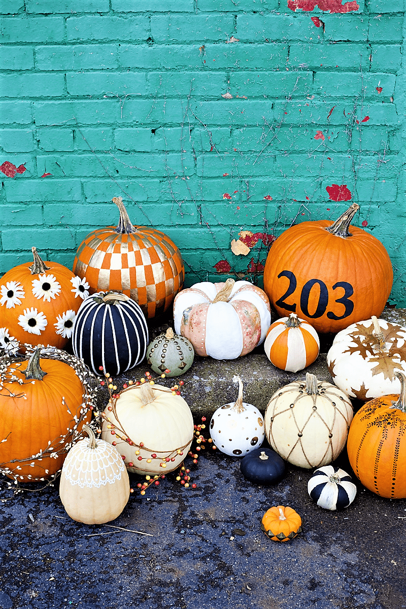 Decorated Pumpkins