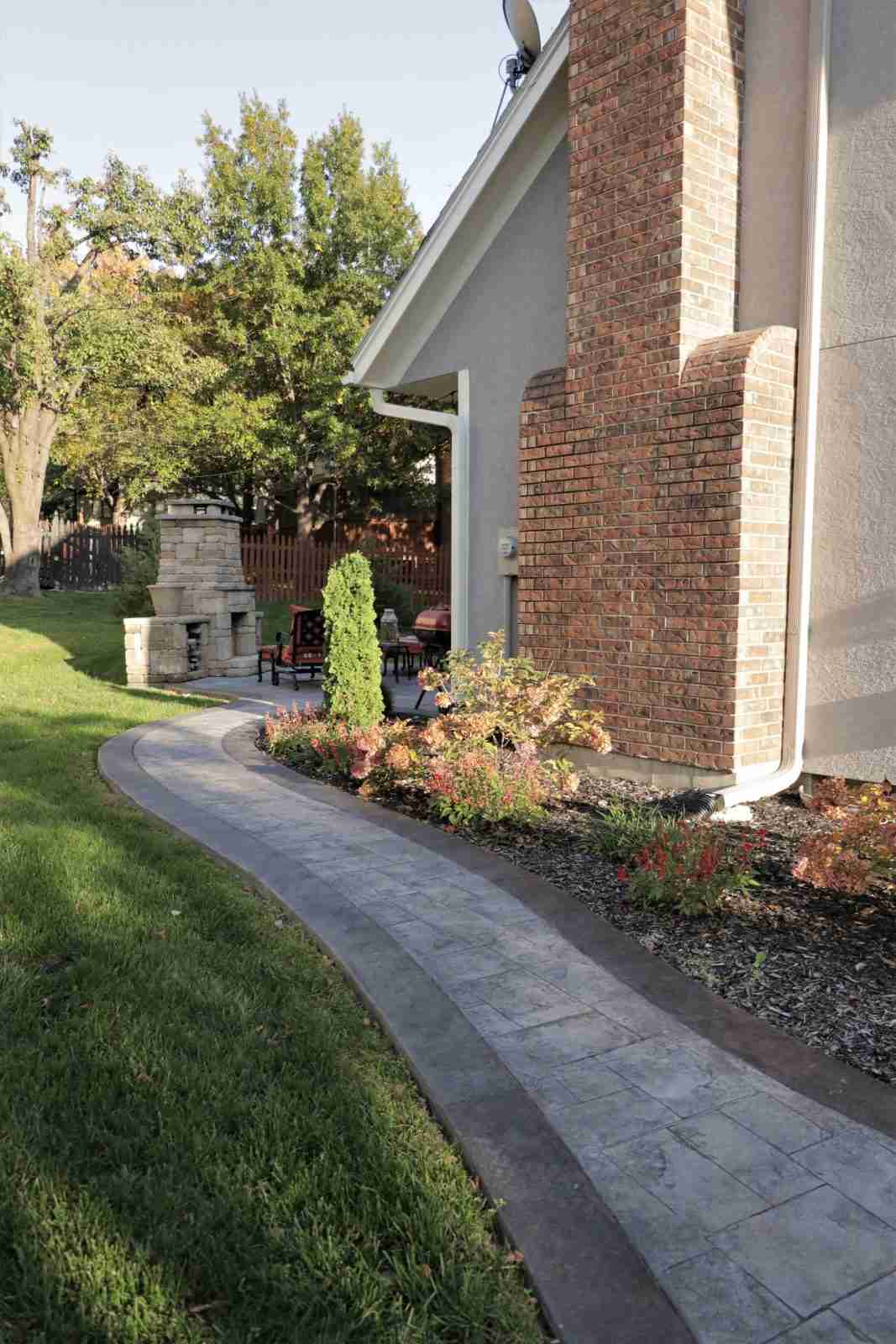 stamped concrete patio