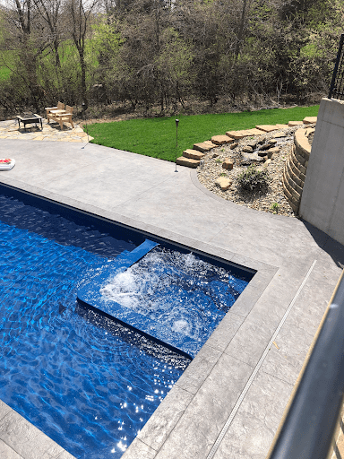 poolside view