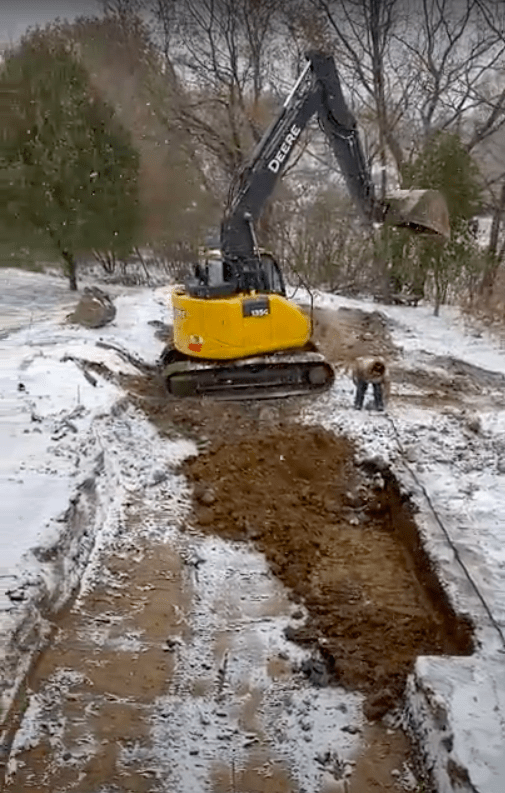 installing a pool in winter
