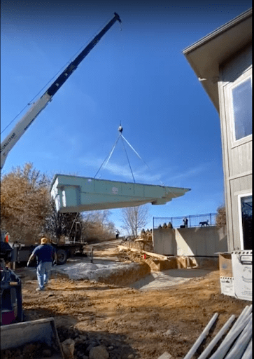 backyard crane spa installation 