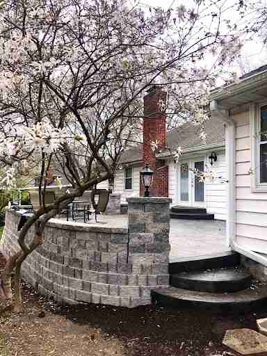 sloped backyard