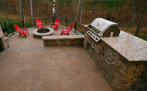 sloped backyard