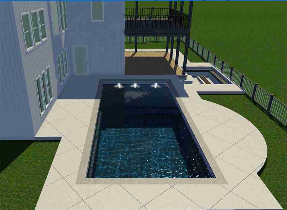 contemporary liberty poolscape
