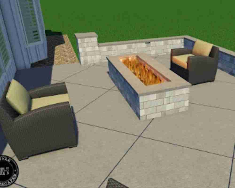 3D designs fireplace