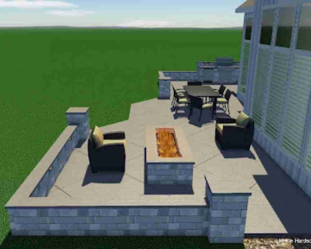 3D designs fireplace