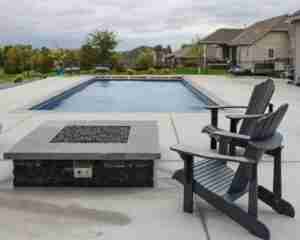 firepit seating area
