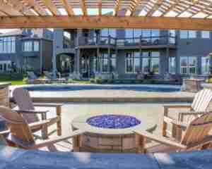 Pool Paradise Project seating area