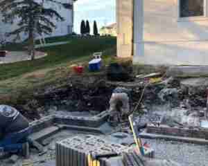 crew digging trench