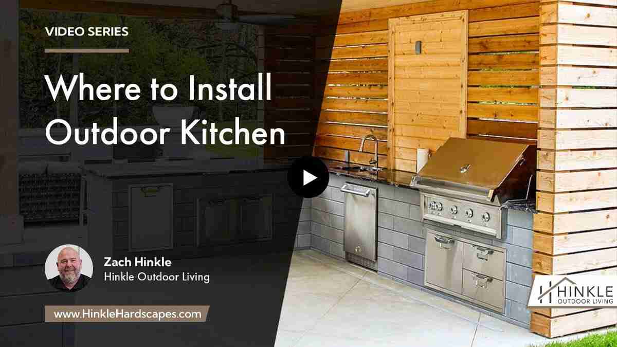 install an outdoor kitchen