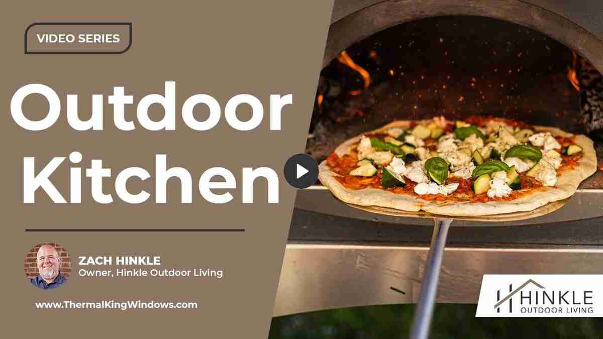 outdoor kitchen on a patio