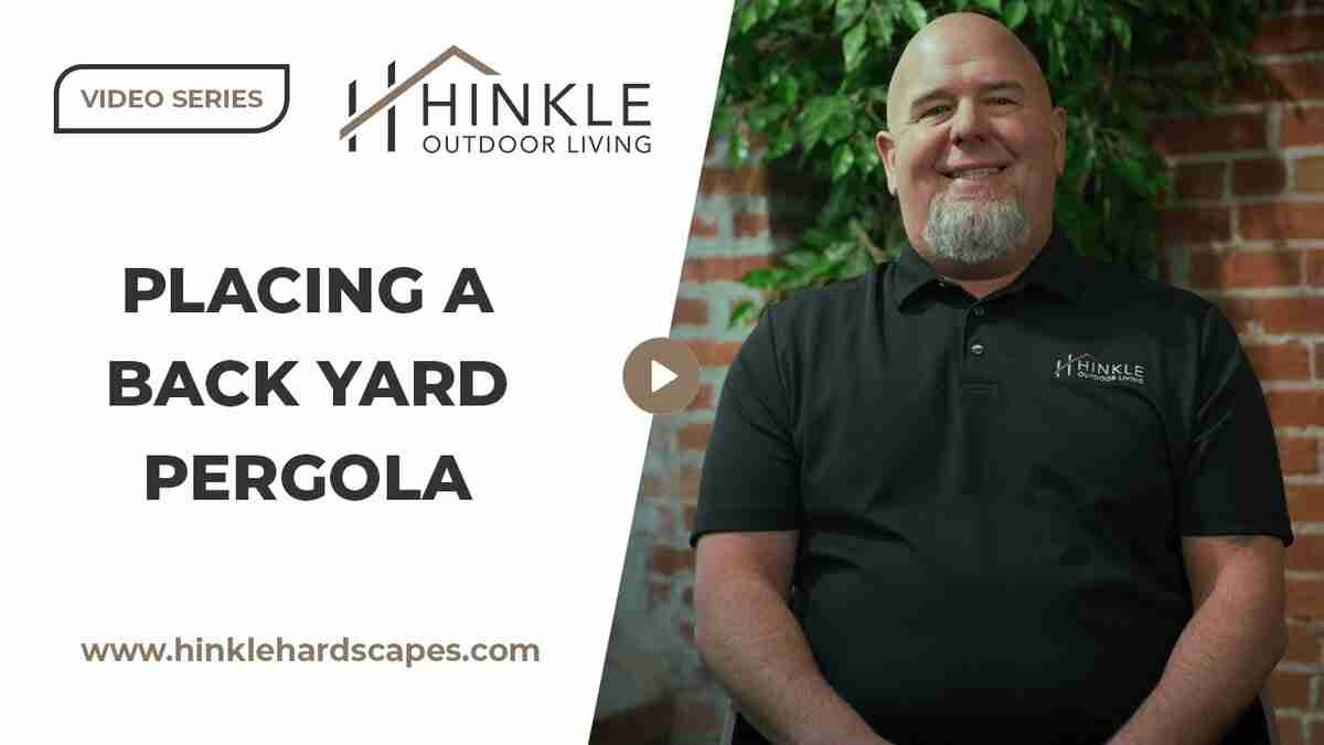 placing a backyard pergola